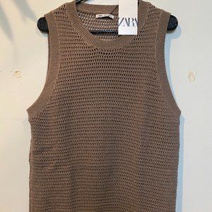 Brand New Zara Knitted Tank Top - Size M